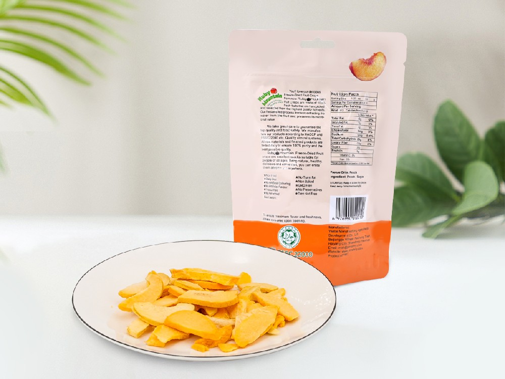 Freeze Dried Peach Crisps