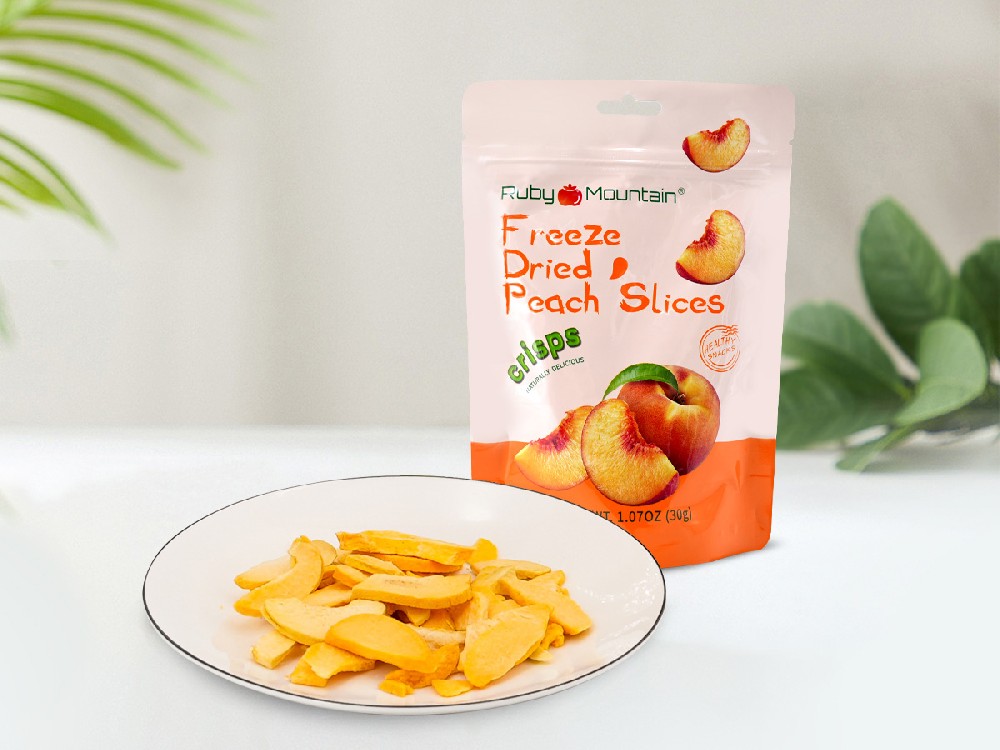 Freeze Dried Peach Crisps