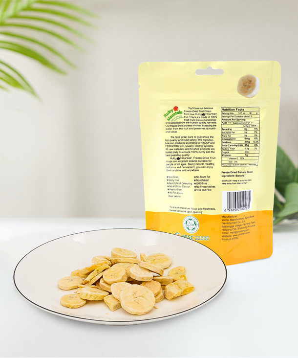 Freeze Dried Banana Crisps